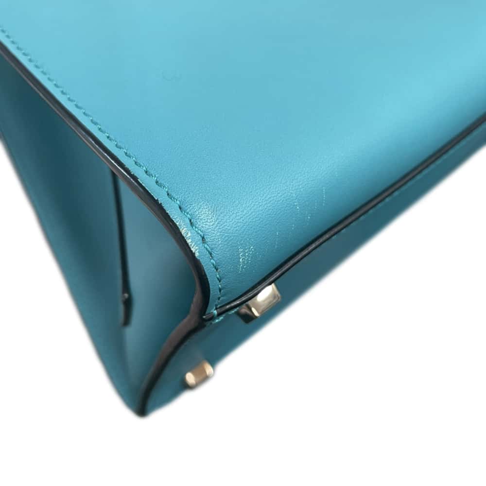 Valextra Valextra Iside Jewel Aqua MarinaWBES0056089LOCLGBA Smooth Calf Leather Size Medium