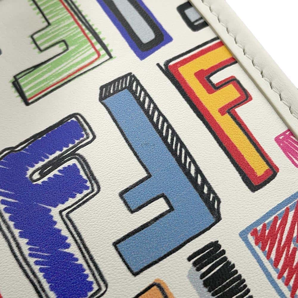 FENDI Sunshine 2wayShoulder White/Multicolor8BS051 Leather Size Small