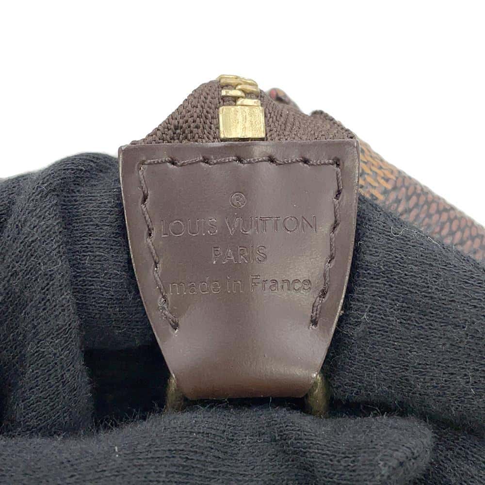 LOUIS VUITTON Mini Pochette Accessoires T&B BrownN58011 Damier Ebene Canvas