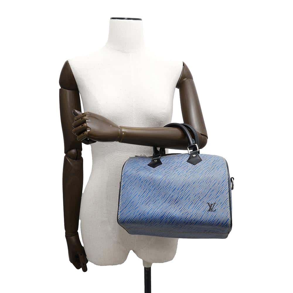 LOUIS VUITTON Speedy Bandouliere Blue/NoirM51280 Epi Denim Size 25