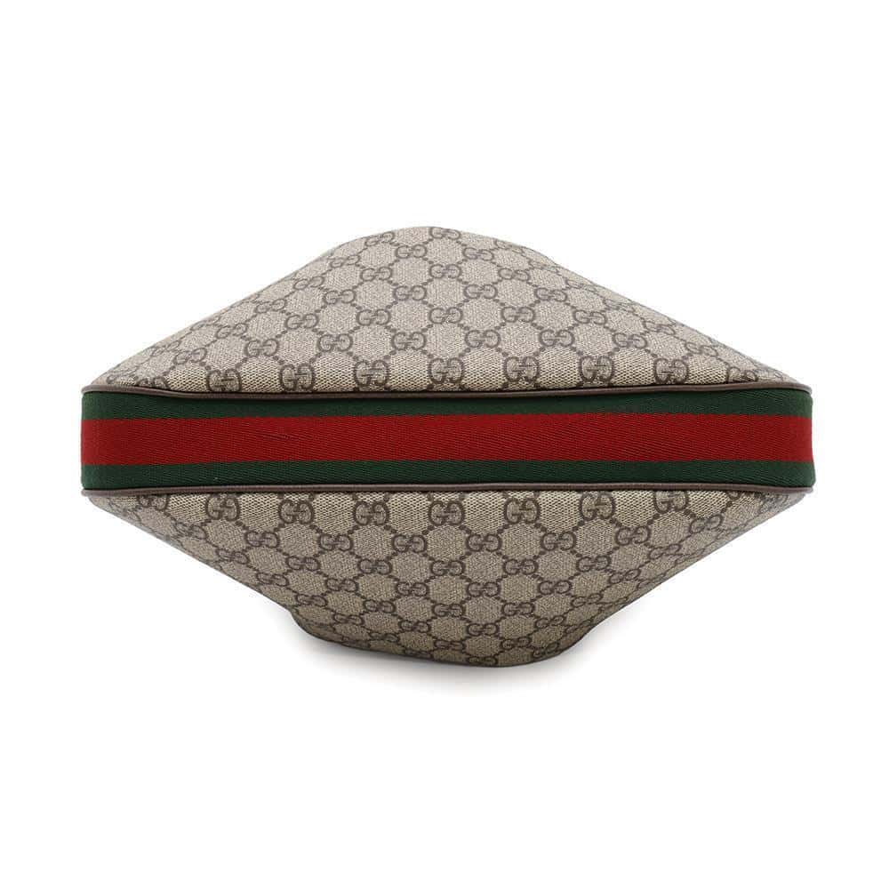 GUCCI GG Supreme Attaché Shoulder Bag Beige/Brown702823 PVC Leather Size Medium