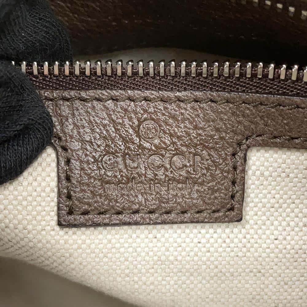 GUCCI GG Supreme Attaché Shoulder Bag Beige/Brown702823 PVC Leather Size Medium