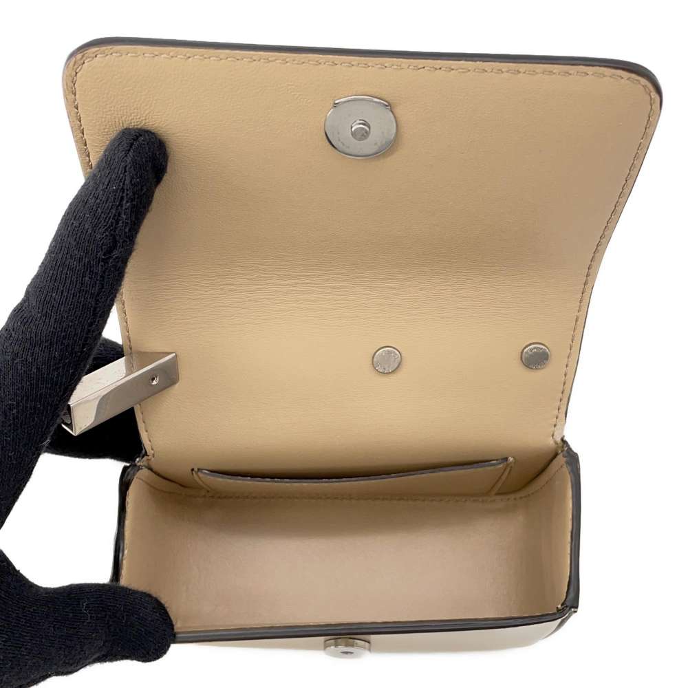 FENDI First Site Nano Beige7AS173 Leather