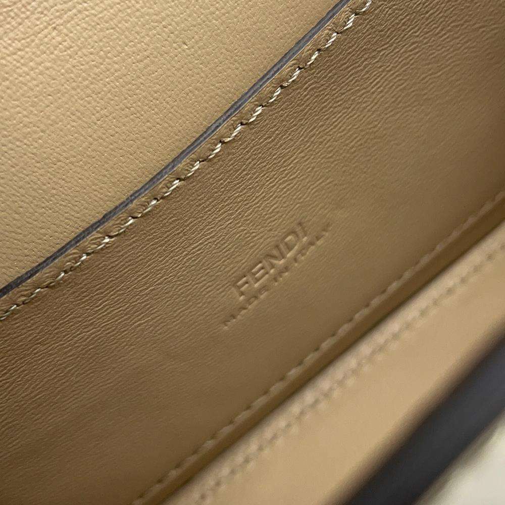FENDI First Site Nano Beige7AS173 Leather