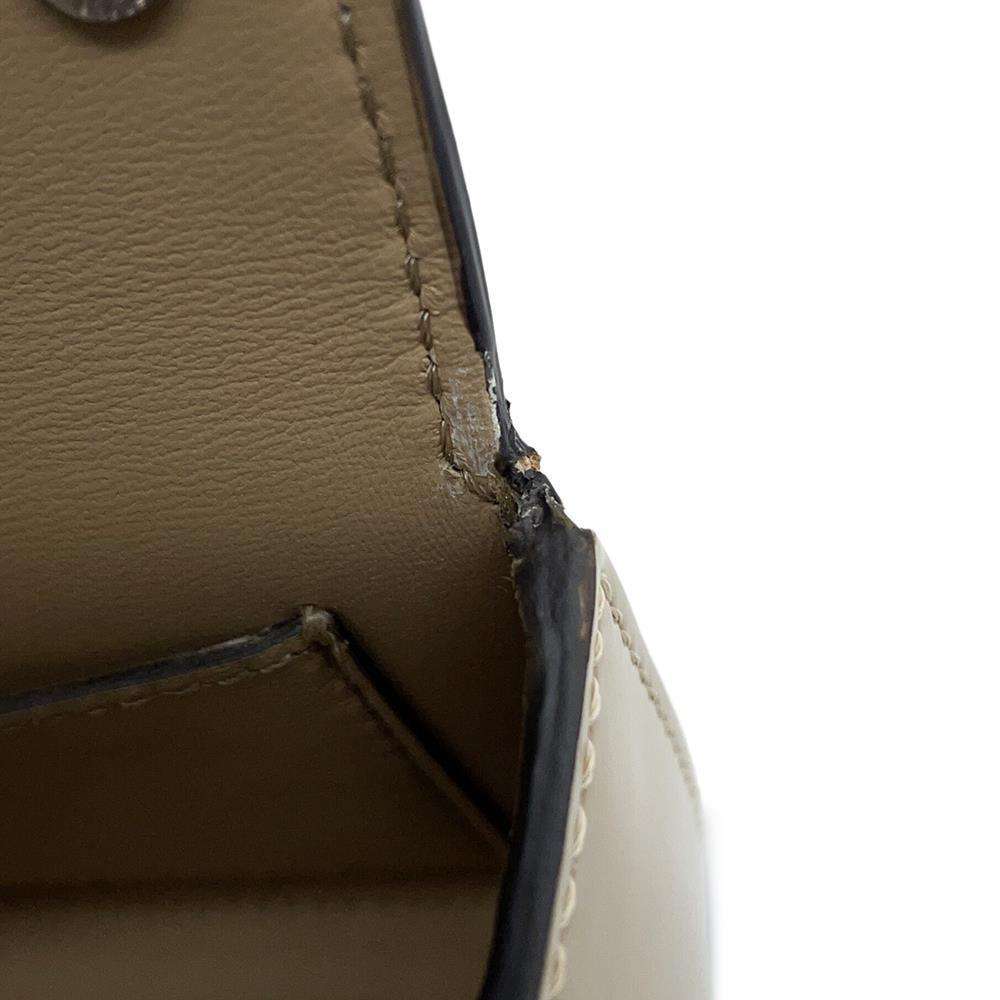 FENDI First Site Nano Beige7AS173 Leather