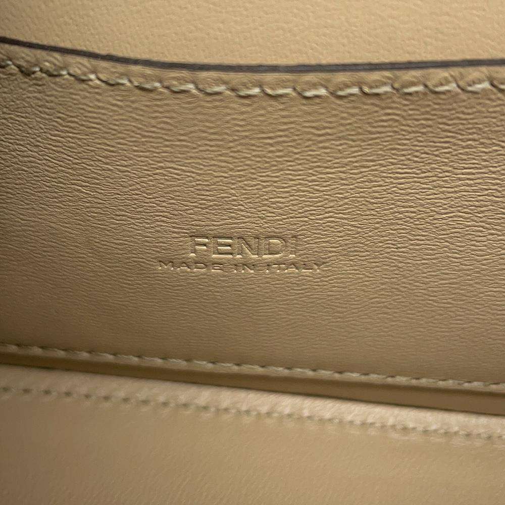FENDI First Site Nano Beige7AS173 Leather