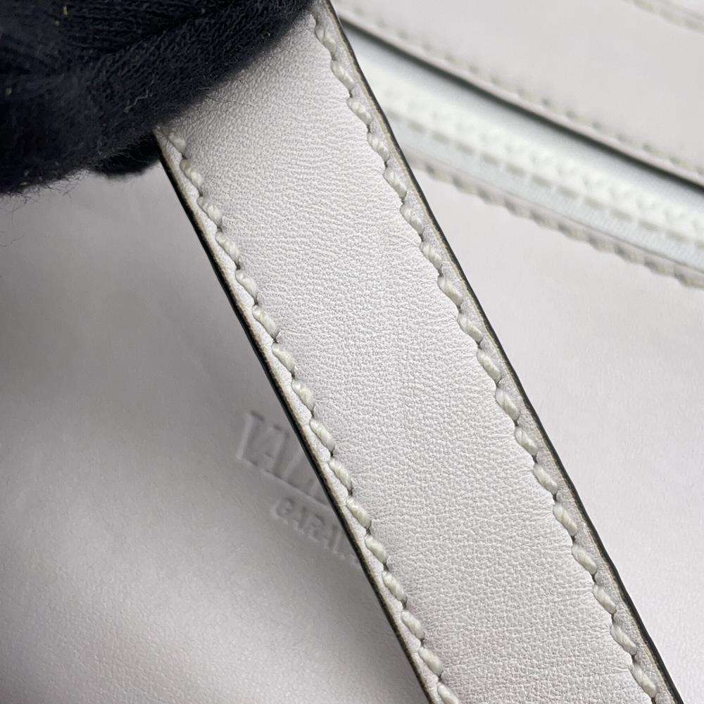 Valentino Garavani Rock Studded Crossbody Bag White Leather
