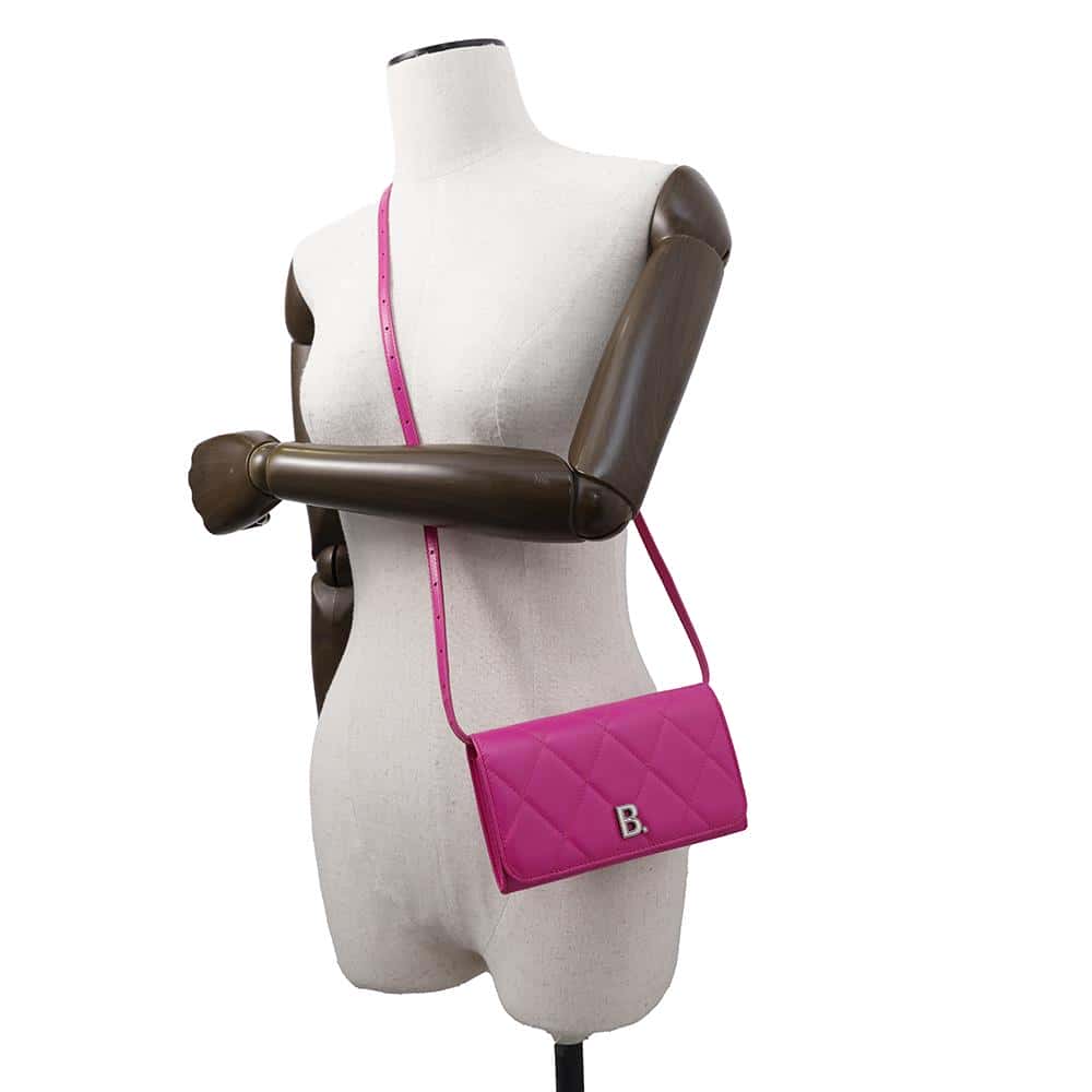 BALENCIAGA ShoulderPouch Purple616367 Leather