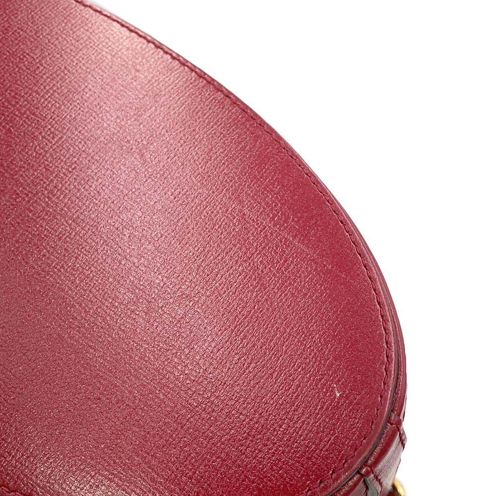 GUCCI Horsebit 1955 bucket bag Red602118 Leather