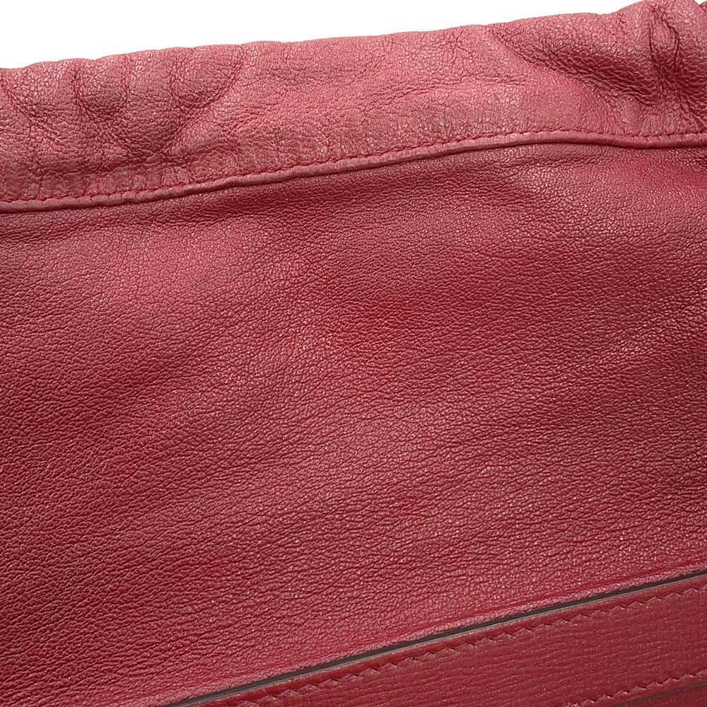 GUCCI Horsebit 1955 bucket bag Red602118 Leather