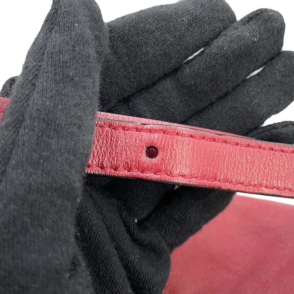 GUCCI Horsebit 1955 bucket bag Red602118 Leather