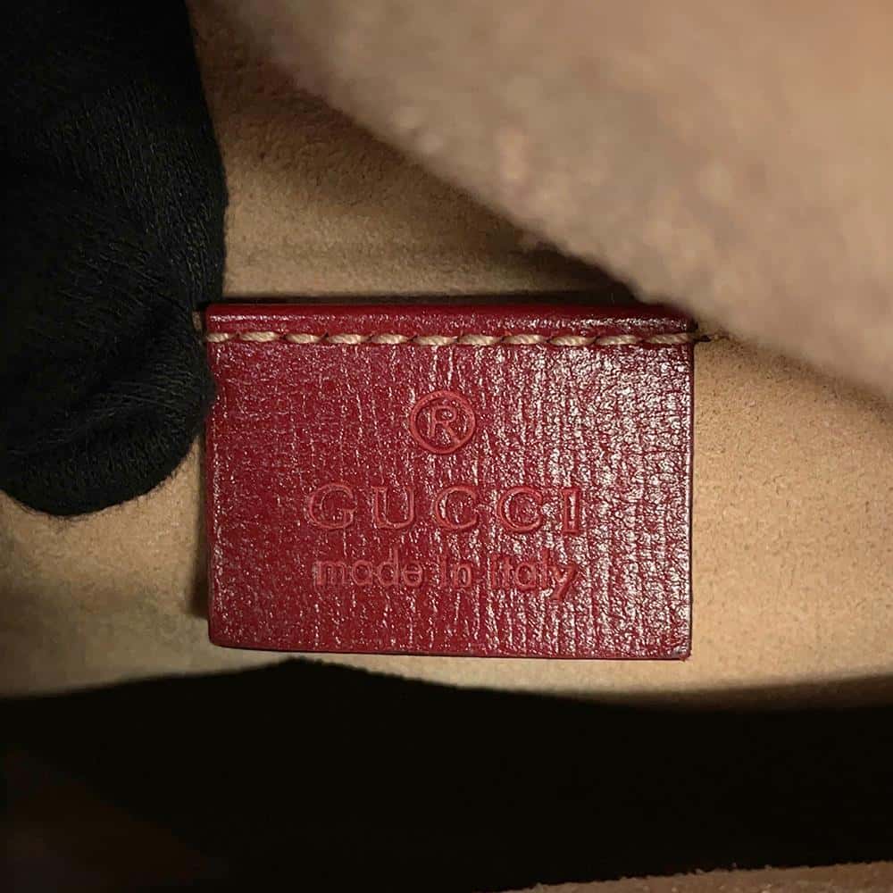 GUCCI Horsebit 1955 bucket bag Red602118 Leather