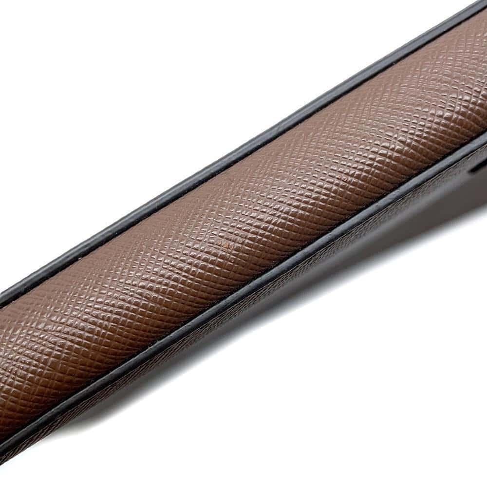 PRADA Clutch Bag Brown2VN001 Leather