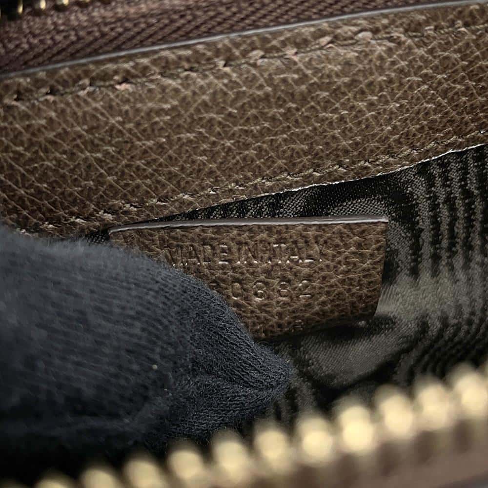 BALENCIAGA GUCCICollaboration The Hacker Project Clutch Bag Beige/Brown680382 GG SupremeCanvas Leather