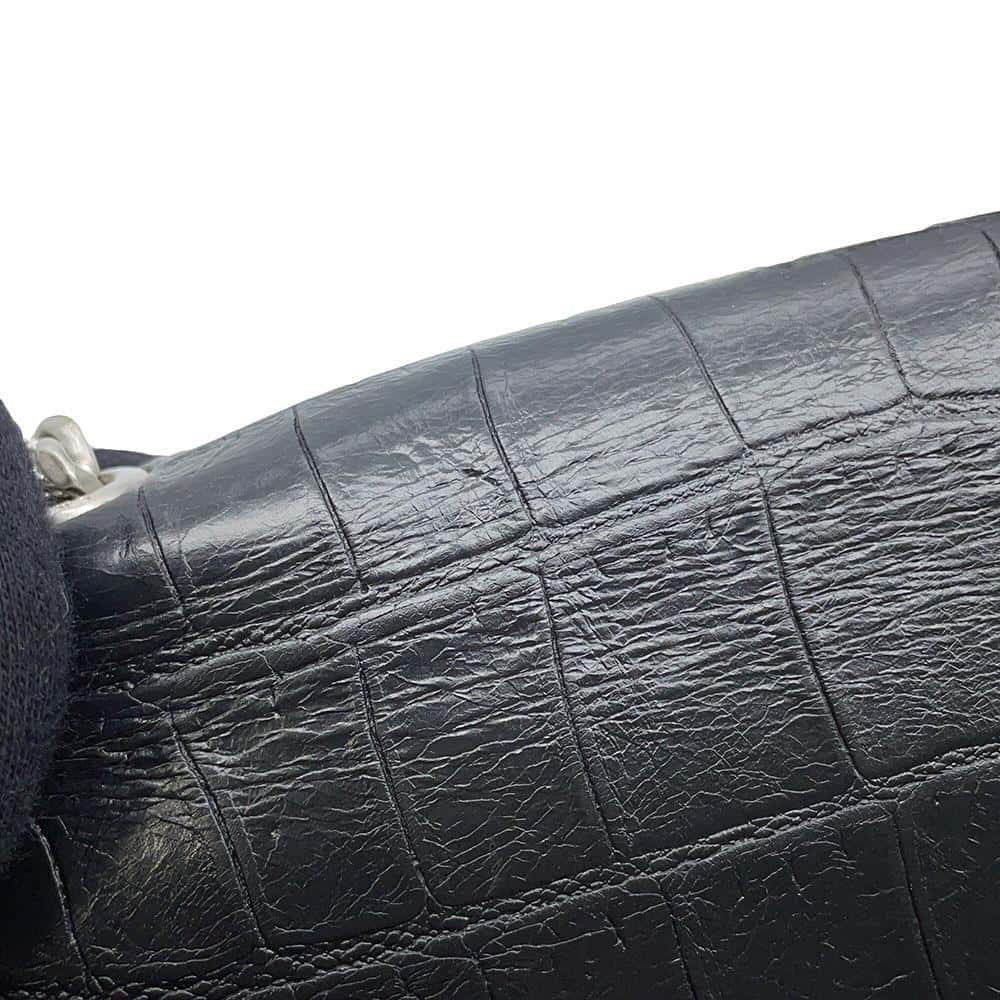SAINT LAURENT PARIS Kate Tassel Shoulder Black354119 Embossed Leather Size Medium
