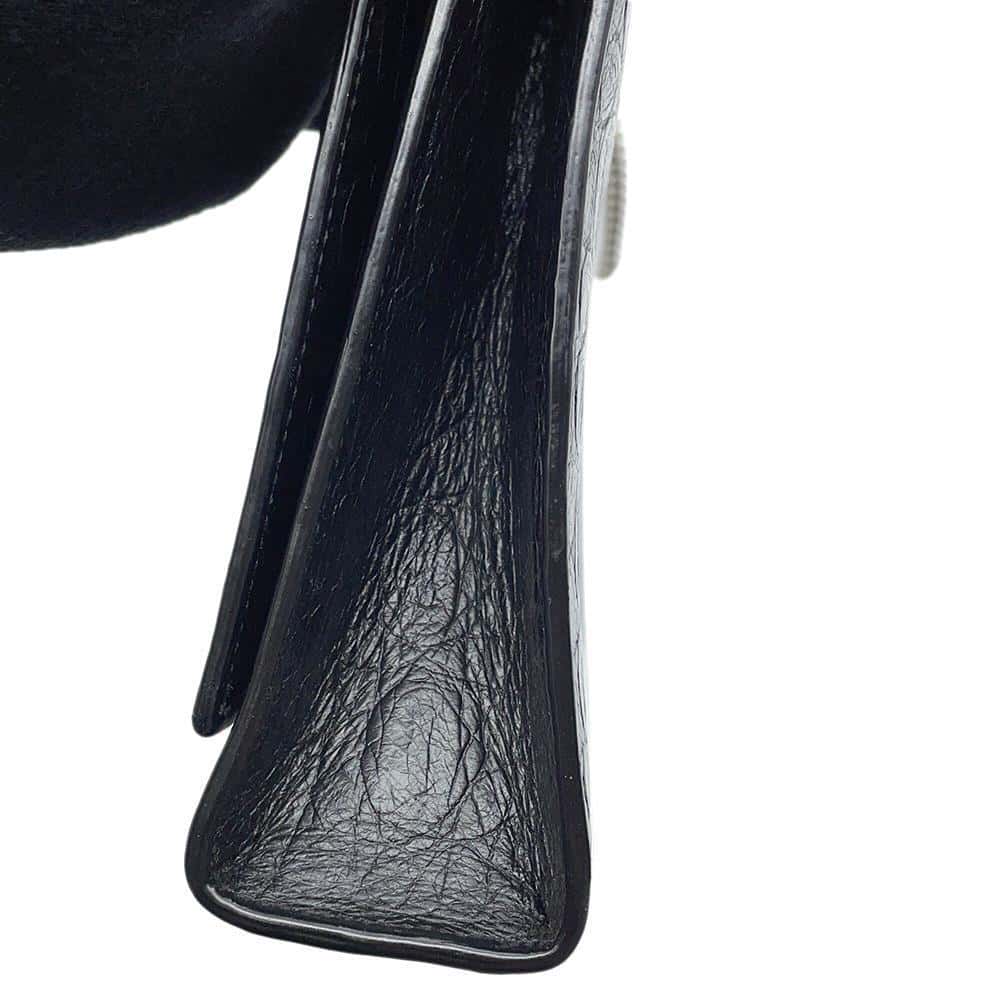 SAINT LAURENT PARIS Kate Tassel Shoulder Black354119 Embossed Leather Size Medium
