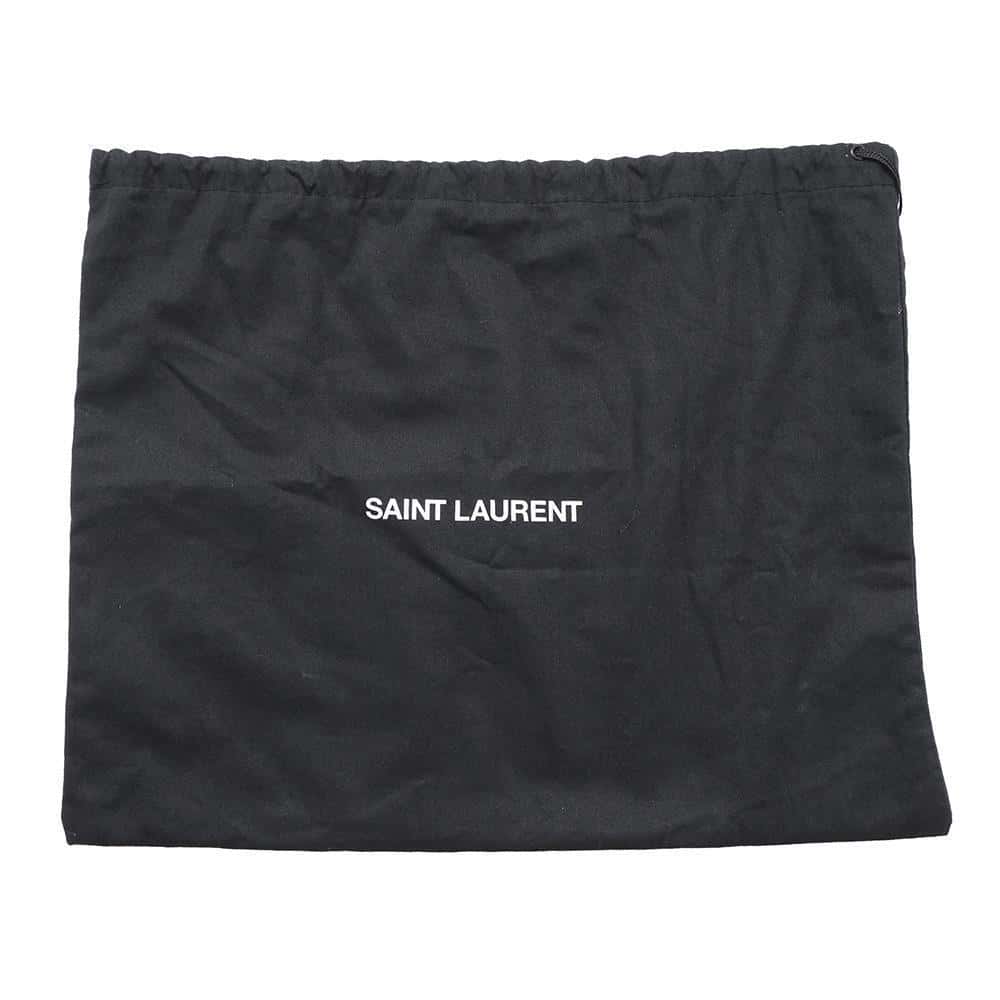 SAINT LAURENT PARIS Kate Tassel Shoulder Black354119 Embossed Leather Size Medium
