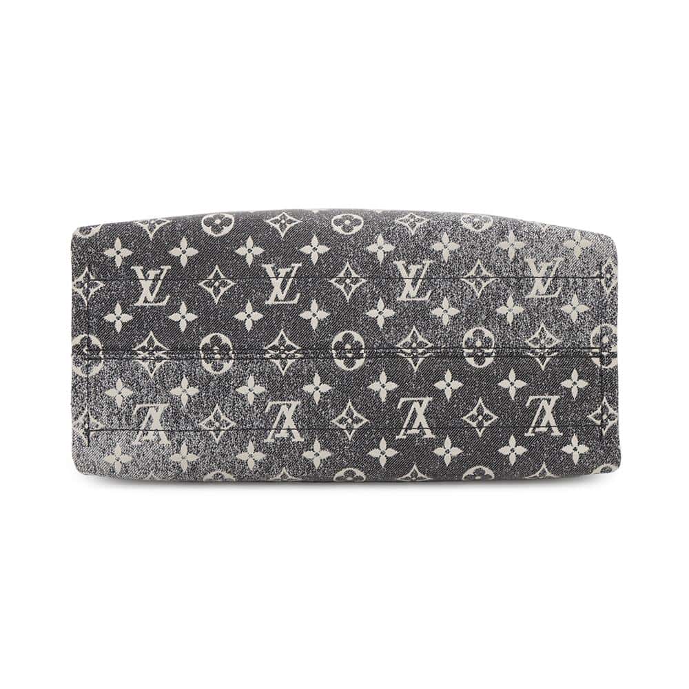 LOUIS VUITTON Onthego GrayM46448 Monogram・Jacquard Denim Size MM