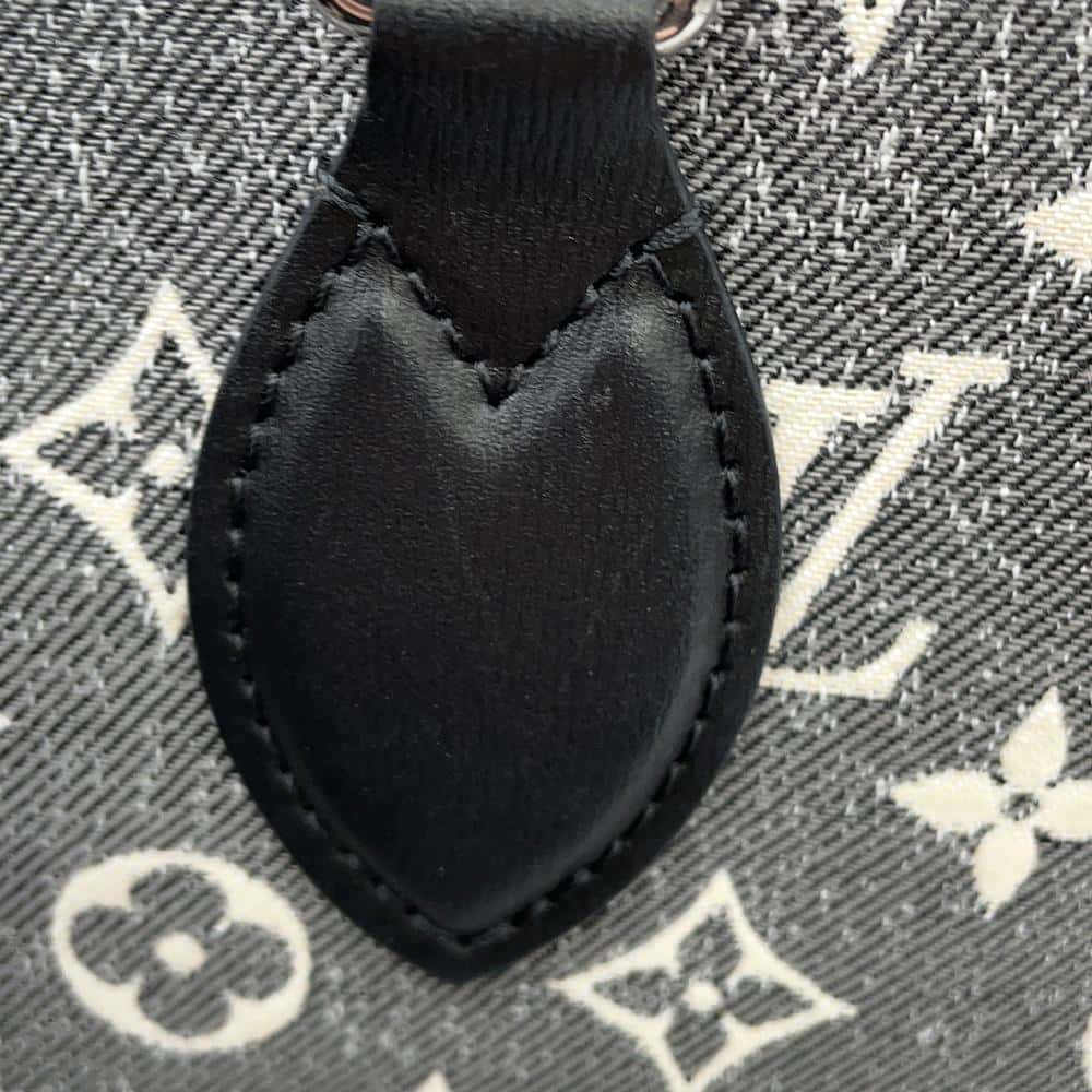 LOUIS VUITTON Onthego GrayM46448 Monogram・Jacquard Denim Size MM
