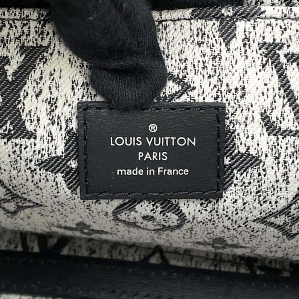 LOUIS VUITTON Onthego GrayM46448 Monogram・Jacquard Denim Size MM