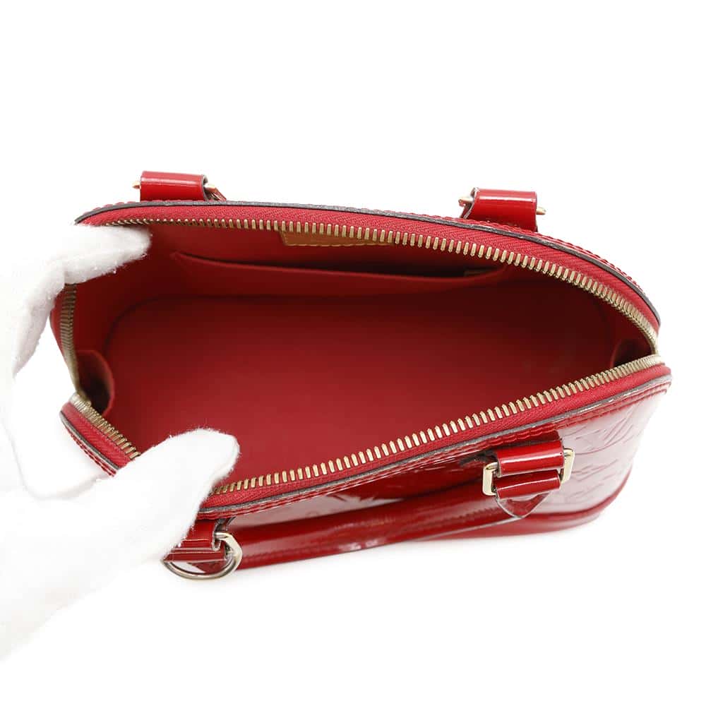 LOUIS VUITTON Alma CeriseM90174 Monogram Vernis Leather Size BB