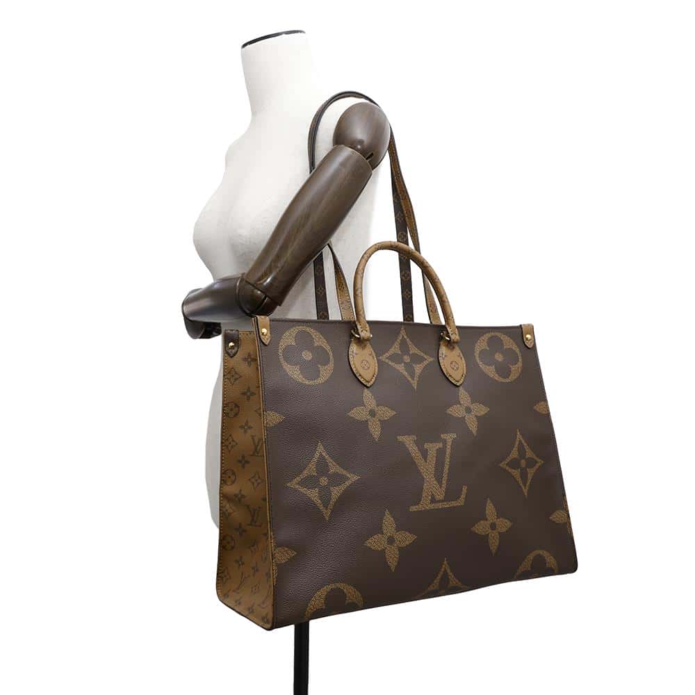 LOUIS VUITTON Onthego RedM44576 Monogram Monogram Reverse Canvas Monogram Giant Size GM
