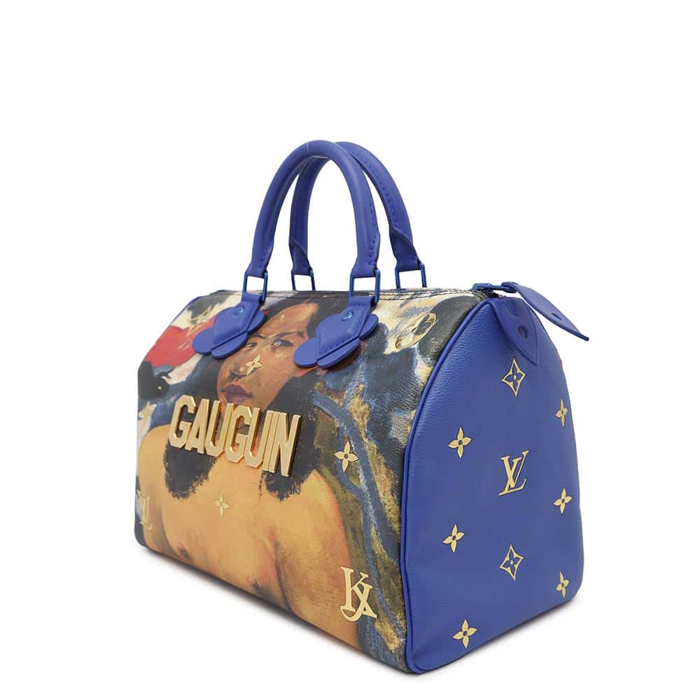LOUIS VUITTON Speedy Gauguin BlueM43355 PVC Masters Collection Size 30