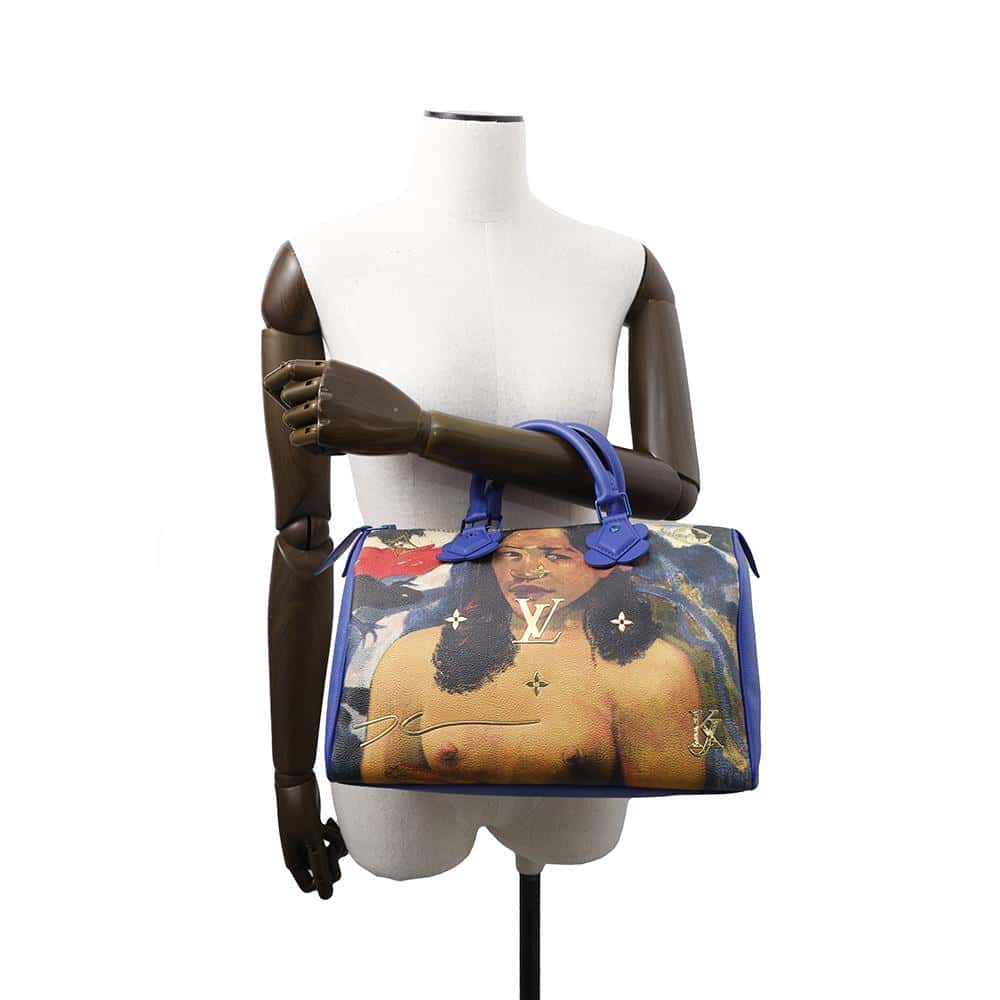 LOUIS VUITTON Speedy Gauguin BlueM43355 PVC Masters Collection Size 30