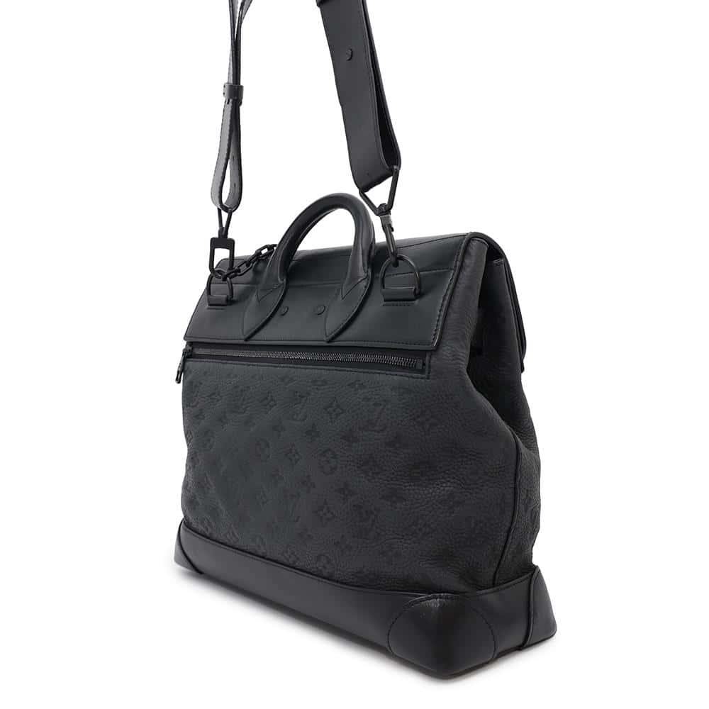 LOUIS VUITTON Steamer NoirM55701 Monogram・Taurillon Size PM