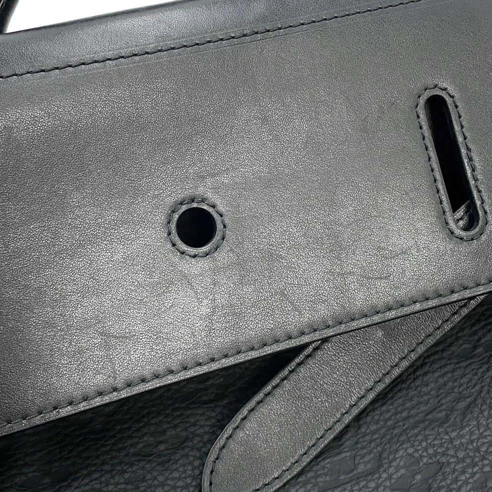 LOUIS VUITTON Steamer NoirM55701 Monogram・Taurillon Size PM