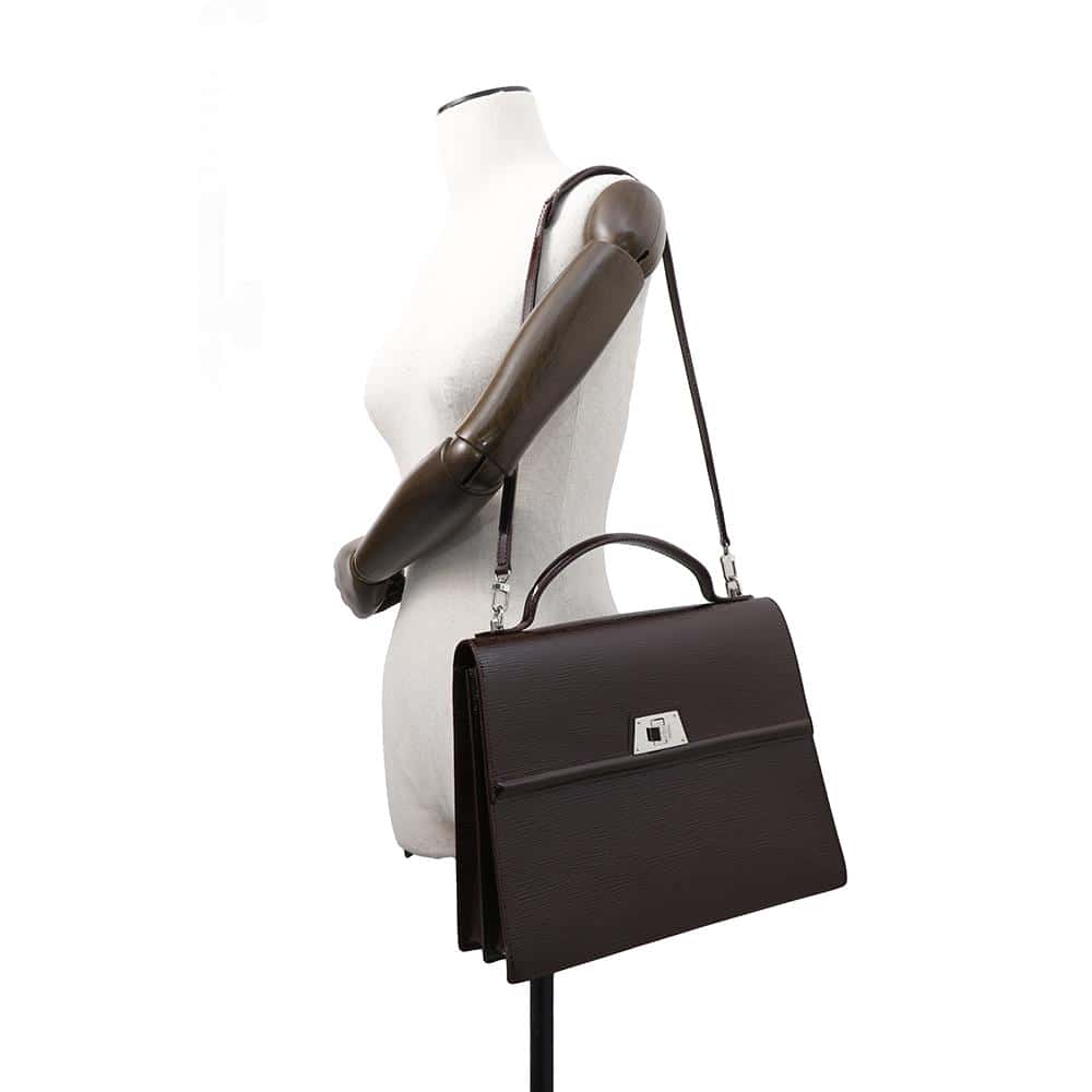 LOUIS VUITTON Sevigne Prune ElectricM40540 Epi Leather Size GM