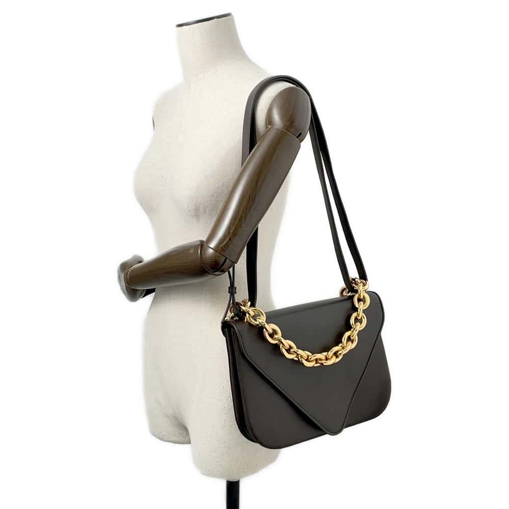 Bottega Veneta Mount Envelope Shoulder Bag Brown667398 Smooth Calf Leather