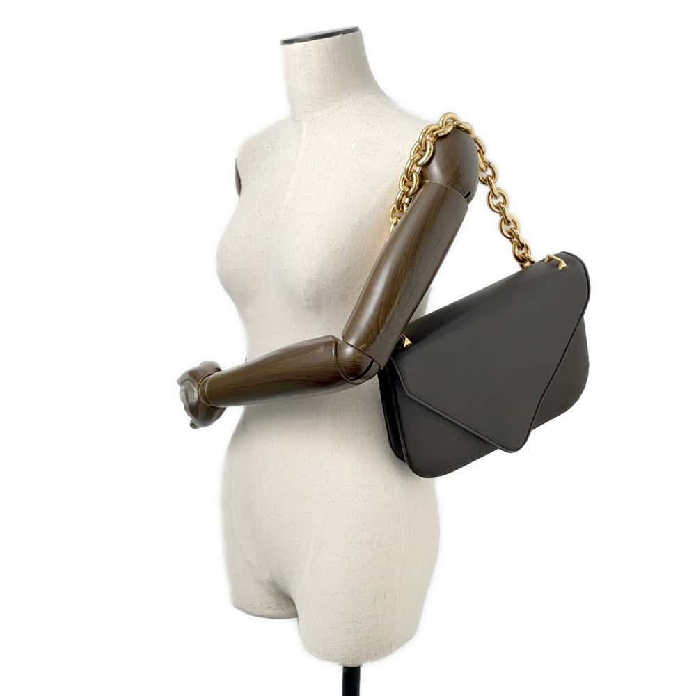 Bottega Veneta Mount Envelope Shoulder Bag Brown667398 Smooth Calf Leather