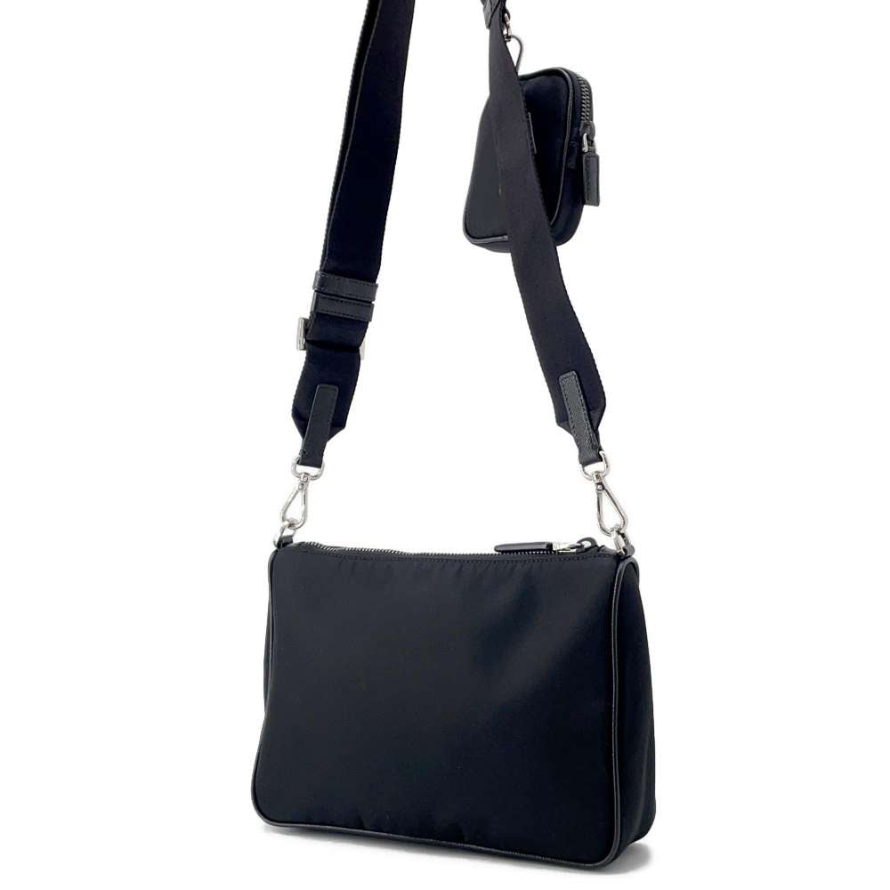 PRADA Re-Nylon Shoulder Bag Black2VH113 Nylon