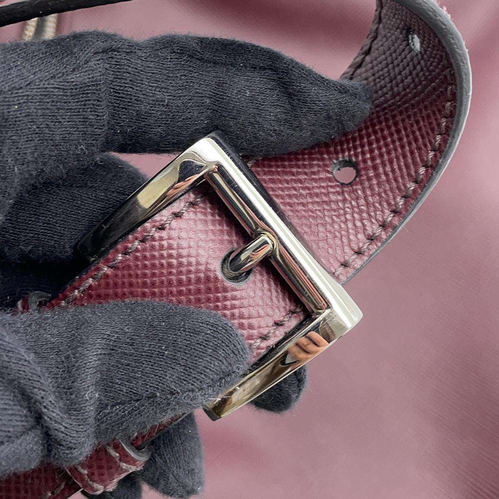 PRADA Messenger bag BordeauxVA1066 Saffiano LeatherLeather