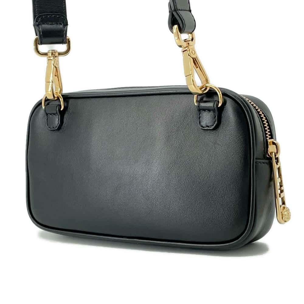 FENDI Fendace Camera Bag Shoulder Bag Black7M0285 Leather