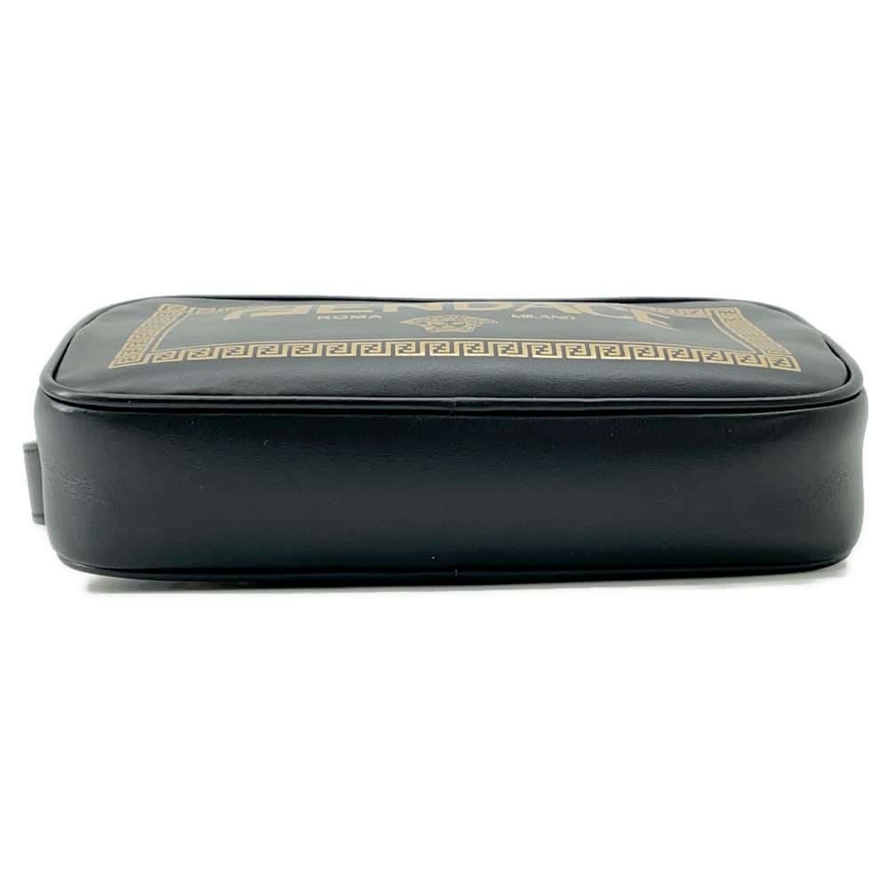 FENDI Fendace Camera Bag Shoulder Bag Black7M0285 Leather