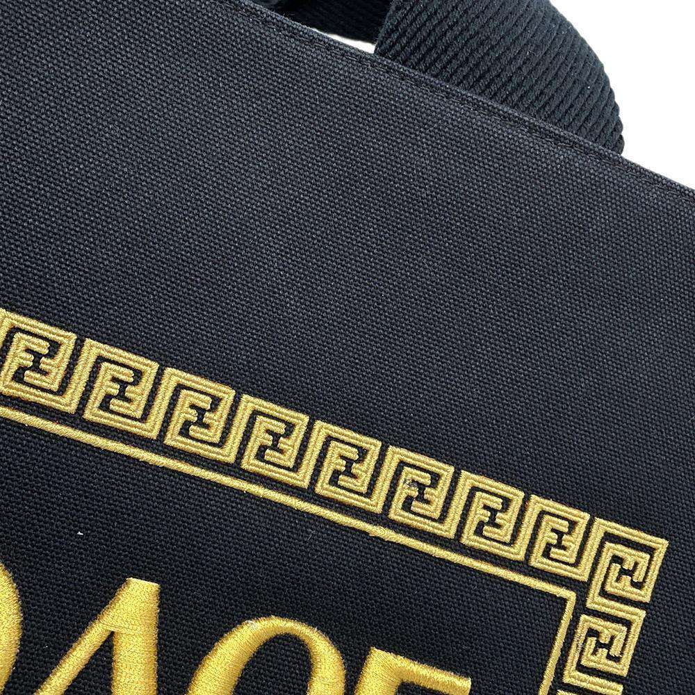 FENDI Fendace Tote Bag Black8BH395 Canvas