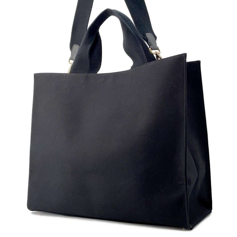 FENDI Fendace Tote Bag Black7VA558 Canvas