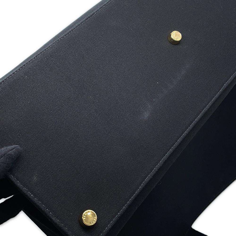 FENDI Fendace Tote Bag Black7VA558 Canvas