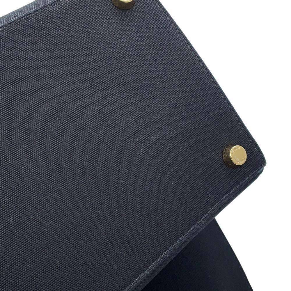 FENDI Fendace Tote Bag Black7VA558 Canvas