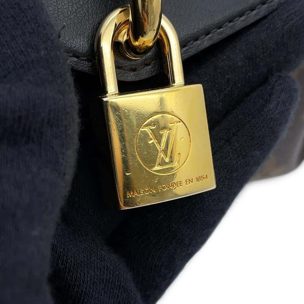 LOUIS VUITTON Padlock on Strap NoirM80559 Monogram