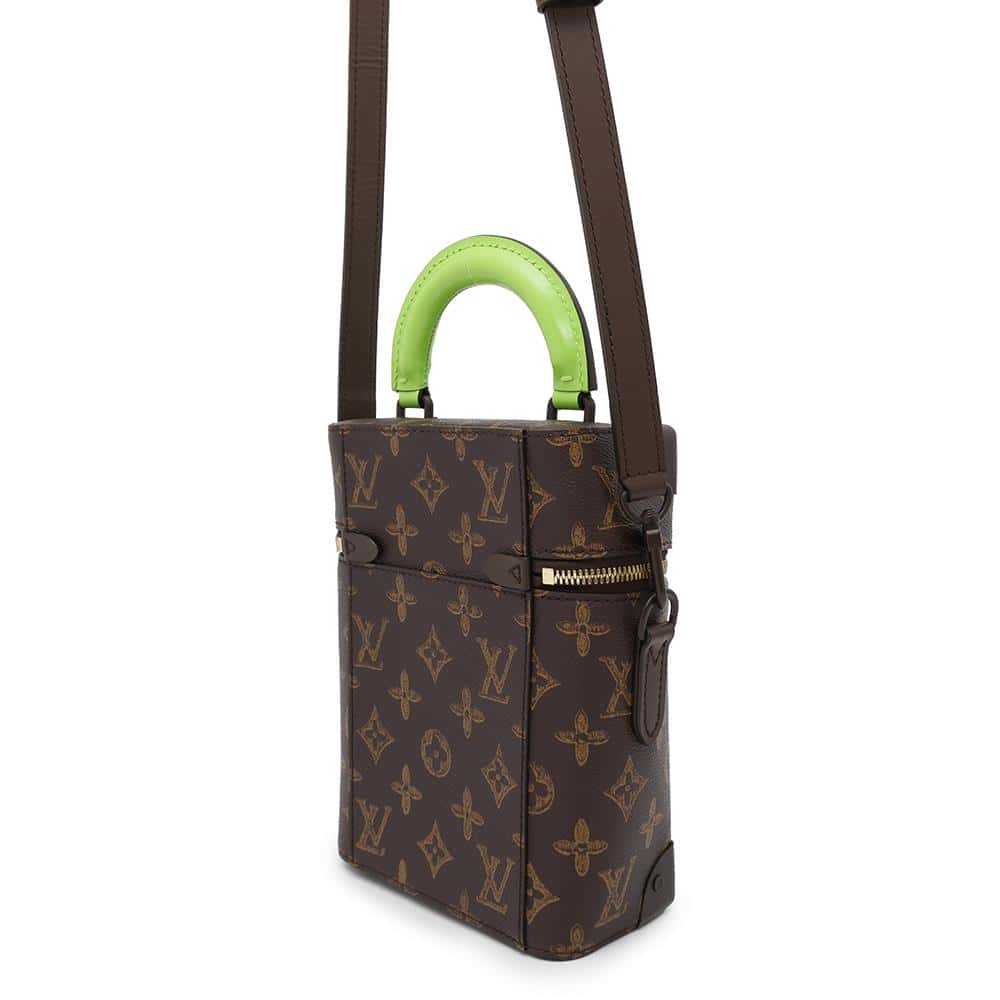 LOUIS VUITTON Vertical Box Trunk GreenM59664 Monogram