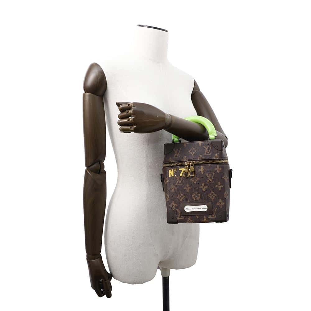 LOUIS VUITTON Vertical Box Trunk GreenM59664 Monogram