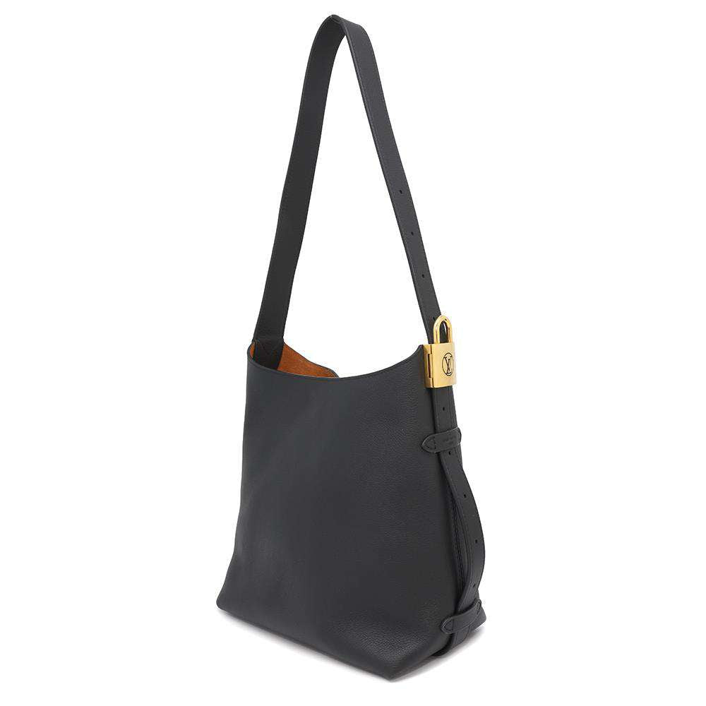 LOUIS VUITTON Lowkey Hobo BlackM25352 Calf Leather Size PM