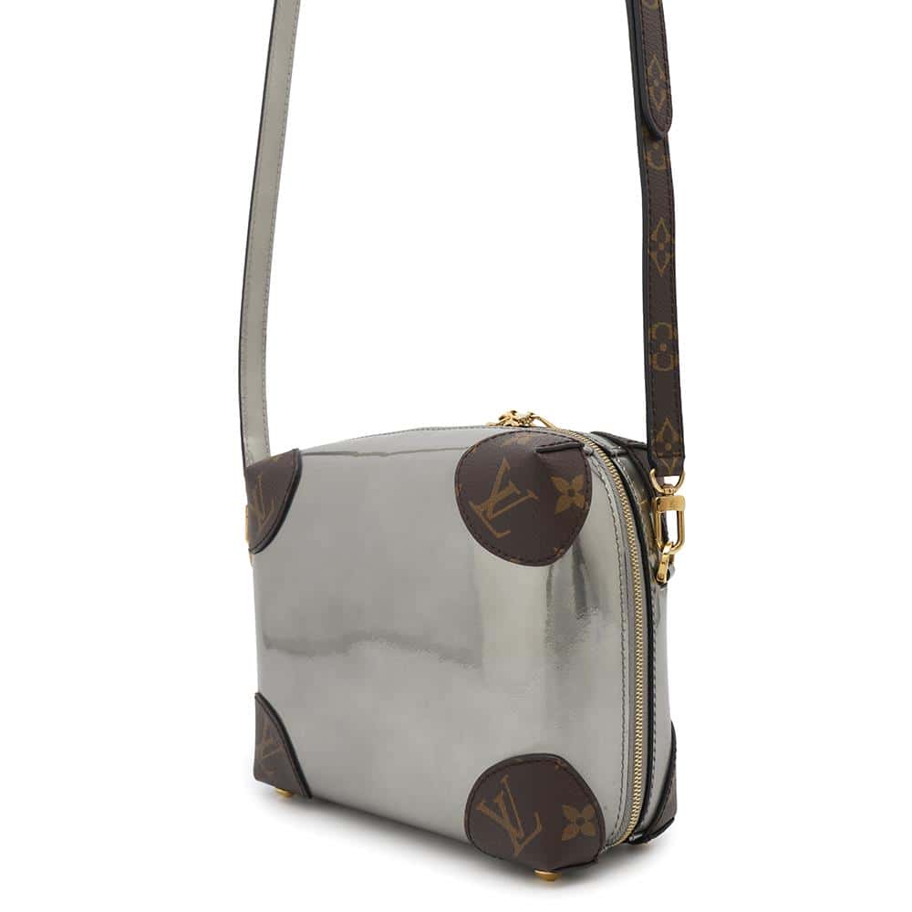LOUIS VUITTON Venice Gris MetalM52758 Monogram Patent Leather