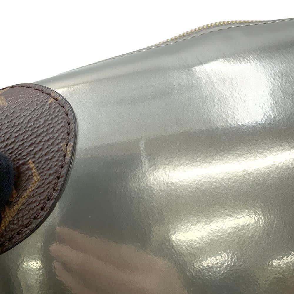 LOUIS VUITTON Venice Gris MetalM52758 Monogram Patent Leather
