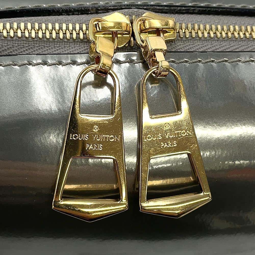 LOUIS VUITTON Venice Gris MetalM52758 Monogram Patent Leather