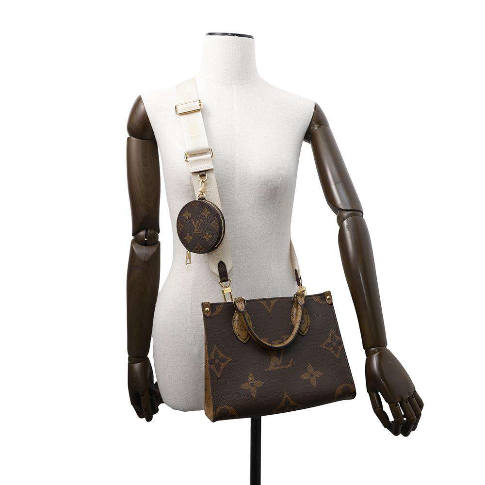 LOUIS VUITTON Onthego RedM46373 Monogram Monogram Reverse Canvas Monogram Giant Size PM