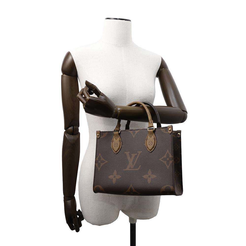 LOUIS VUITTON Onthego RedM46373 Monogram Monogram Reverse Canvas Monogram Giant Size PM